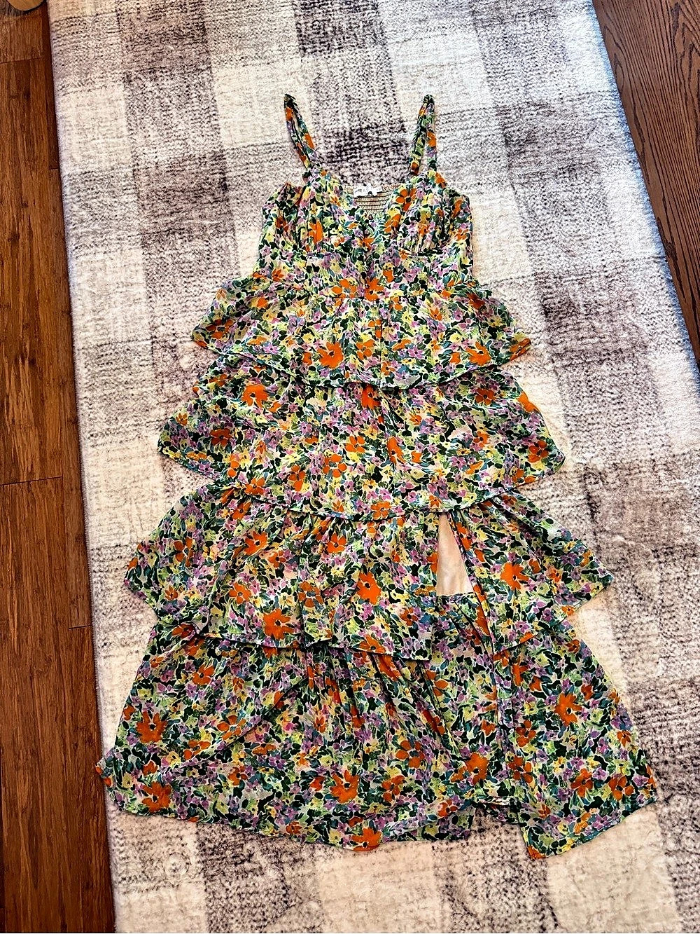 ASTR the Label Mellorie Floral Tiered Maxi Dress